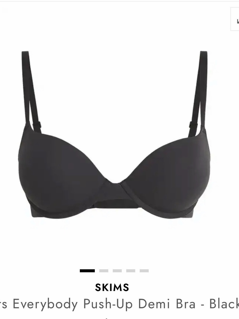 Skims Fits Everybody Push-up Demi Bra 34b NWT